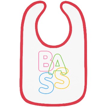 Discover Modern LGBTQ Color BASS Typography for bassists Bibs