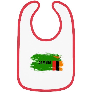 Discover Zambia Vintage Flag Bibs