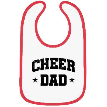 Discover Cheer Dad Funny Cheerleader Fathers Day Bibs