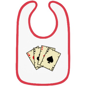 Discover Poker cards Dealer Gift Bibs