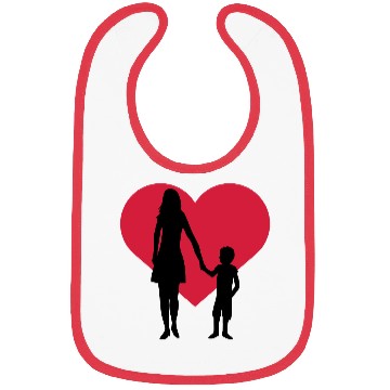 Discover Boy Mom Heart Bibs