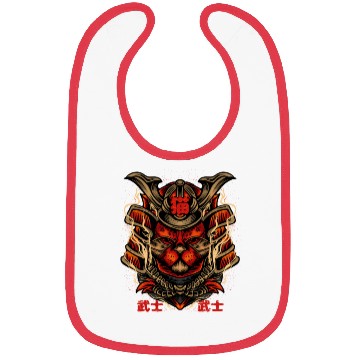 Discover Cat Samurai Bibs