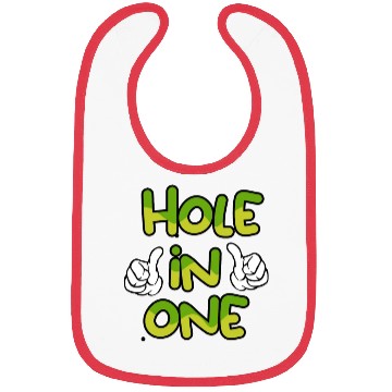 Discover Hole In One Matching Dad and Son Bibs