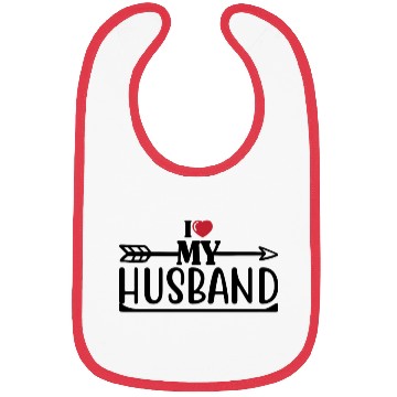 Discover I Love My Husband 1 Bibs