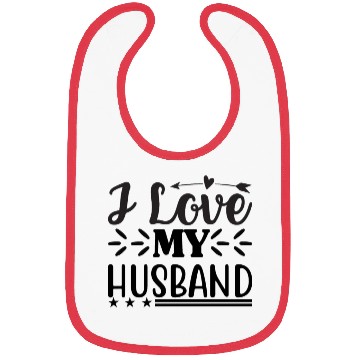 Discover I Love My Husband Bibs