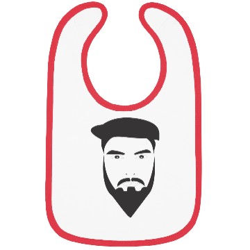 Discover man face Bibs