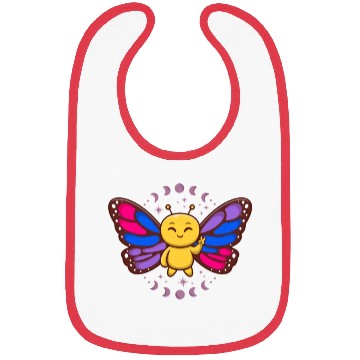 Discover Bisexual Flag Monarch Butterfly Insect Subtle Bibs