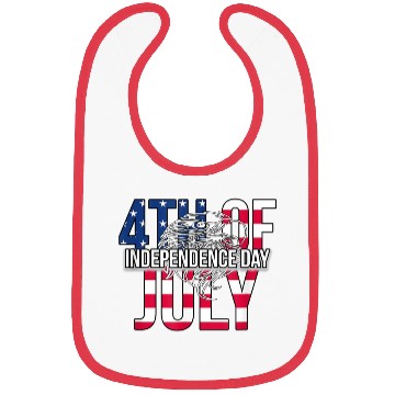 Discover US Happy Independence Day 4th July Flag Eagle Bibs