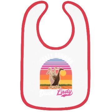 Discover Crazy Running Duck Lady Indian Bibs