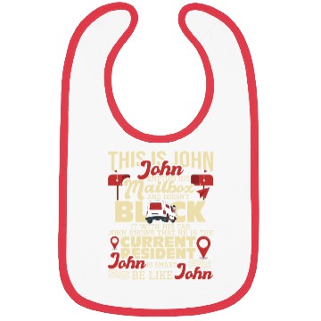Discover Be Like John Postal Worker Mailman Postman Mail Bibs
