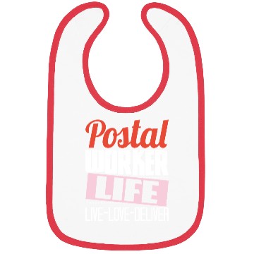 Discover Postal Worker Life Mailman Mailwoman Postman Mail Bibs