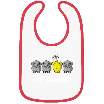 Discover Be Unique Extraordinary Person Gift Bibs