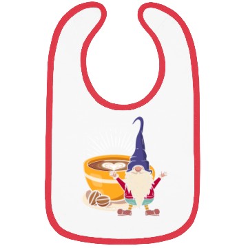 Discover Coffee Gnome Heart Gardening Gnomes Bibs