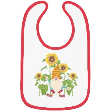 Discover Gnome Sunflower Gardening Gnomes Bibs