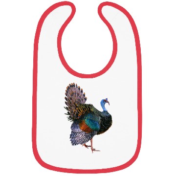 Discover Iridescent Ocellated Turkey Bibs