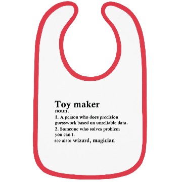 Discover Toy Maker Funny Definition Bibs
