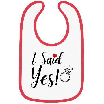 Discover I Said Yes Engagement Bibs