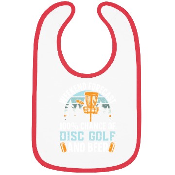 Discover Weekend Forecast 100% Chance Of Disc Golf And Beer Bibs