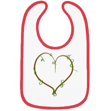 Discover brown heart nature green line icon Bibs