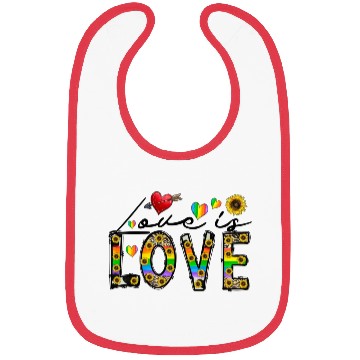 Discover Love is Love Bibs