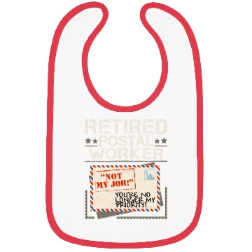 Discover Retired Postal Worker Mailman Postman Mail Bibs