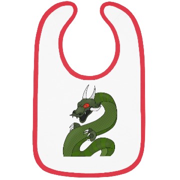 Discover Dragon with red eyes Bibs