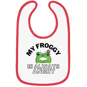 Discover Froggy Frog Is Always Angry Bibs
