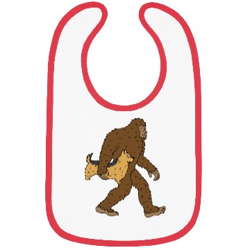 Discover Bigfoot Sasquatch Carrying Yorkshire Terrier Bibs