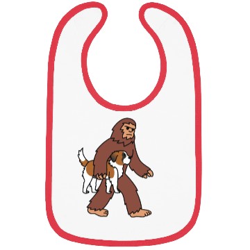 Discover Bigfoot Sasquatch Carrying Saint Bernard Bibs