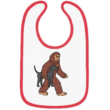 Discover Bigfoot Sasquatch Carrying Great Dane Bibs