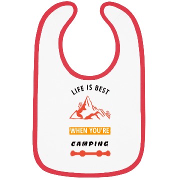 Discover Life Is Best When You're Camping Bibs