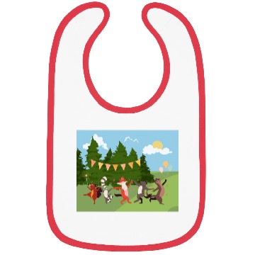 Discover Wild Animals: Forest Fiesta Bibs