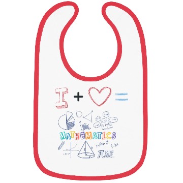 Discover i love math Bibs