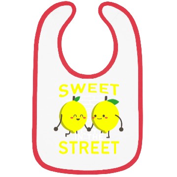 Discover Sweet In The Street Sell Lemonade Funny Lemon Bibs