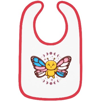 Discover Transgender Monarch Butterfly Trans Subtle Pride Bibs