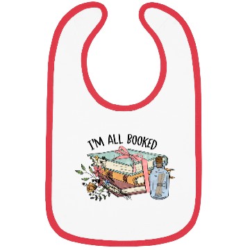 Discover I m all booked sublimation Bibs