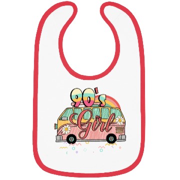 Discover 90 s girl sublimation Bibs