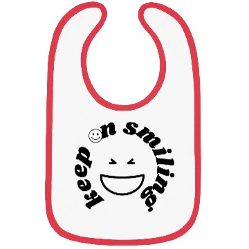 Discover keep on smiling Bibs