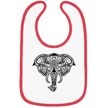 Discover Elephant Mandala Bibs