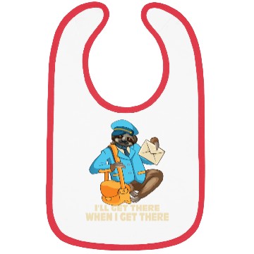 Discover Sloth Postal Worker Mailman Postman Mail Carrier Bibs
