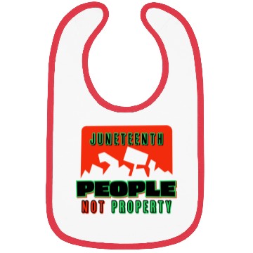 Discover Juneteenth People Not Property Bibs
