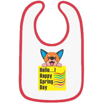 Discover happy spring day best design Bibs