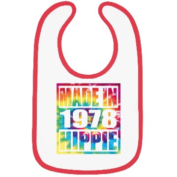 Discover Hippie Birthday 1978 Bibs