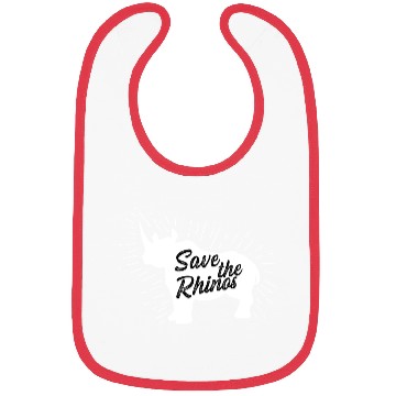 Discover Save the Rhinos Vegan Gift Bibs