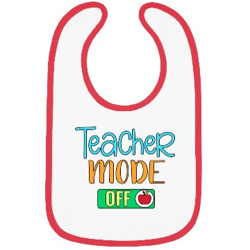 Discover Teacher Mode Off Tie Dye Leopard Last Day Bibs