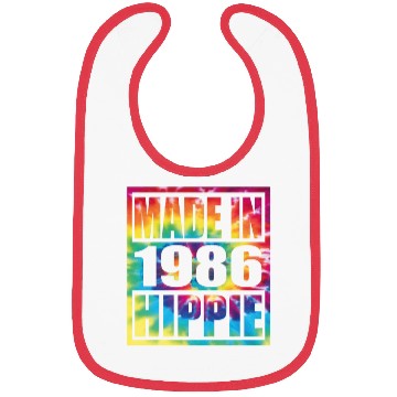 Discover Hippie Birthday 1986 Bibs