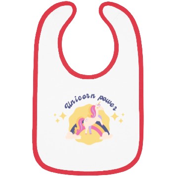 Discover Unicorn power Bibs