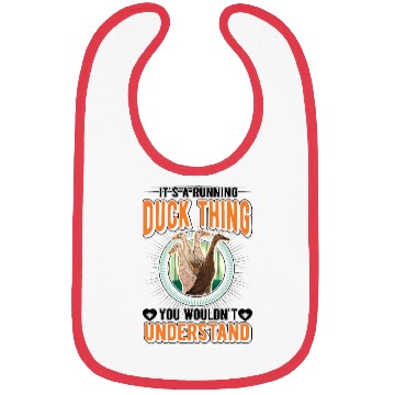 Discover It's A Running Duck Thing Bibs
