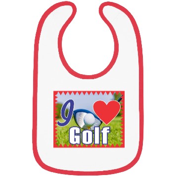 Discover i love golf Bibs