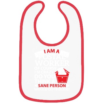 Discover I Am Postal Worker Mail Carrier Mailman Profession Bibs